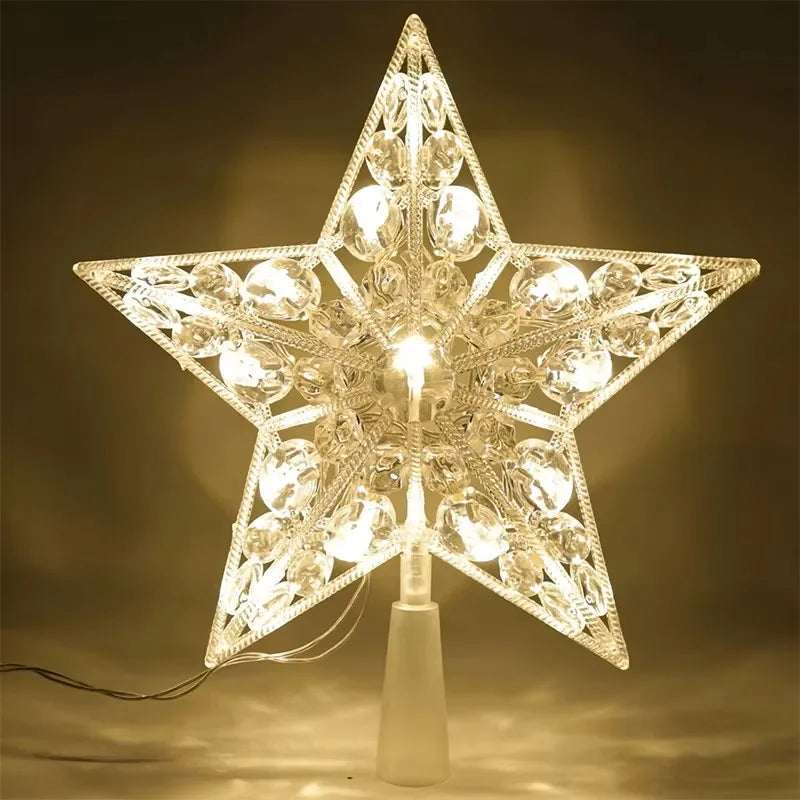 Étoile lumineuse pour sommet de sapin, LED