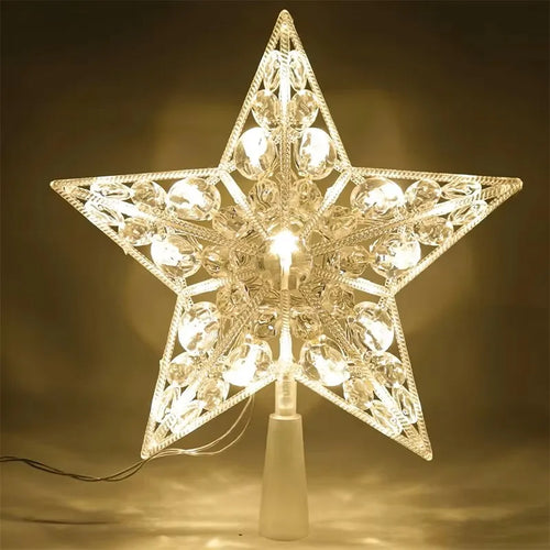Étoile lumineuse pour sommet de sapin, LED