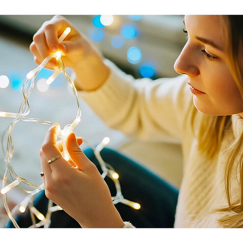 Guirlande stalactites LED d'extérieur avec télécommande