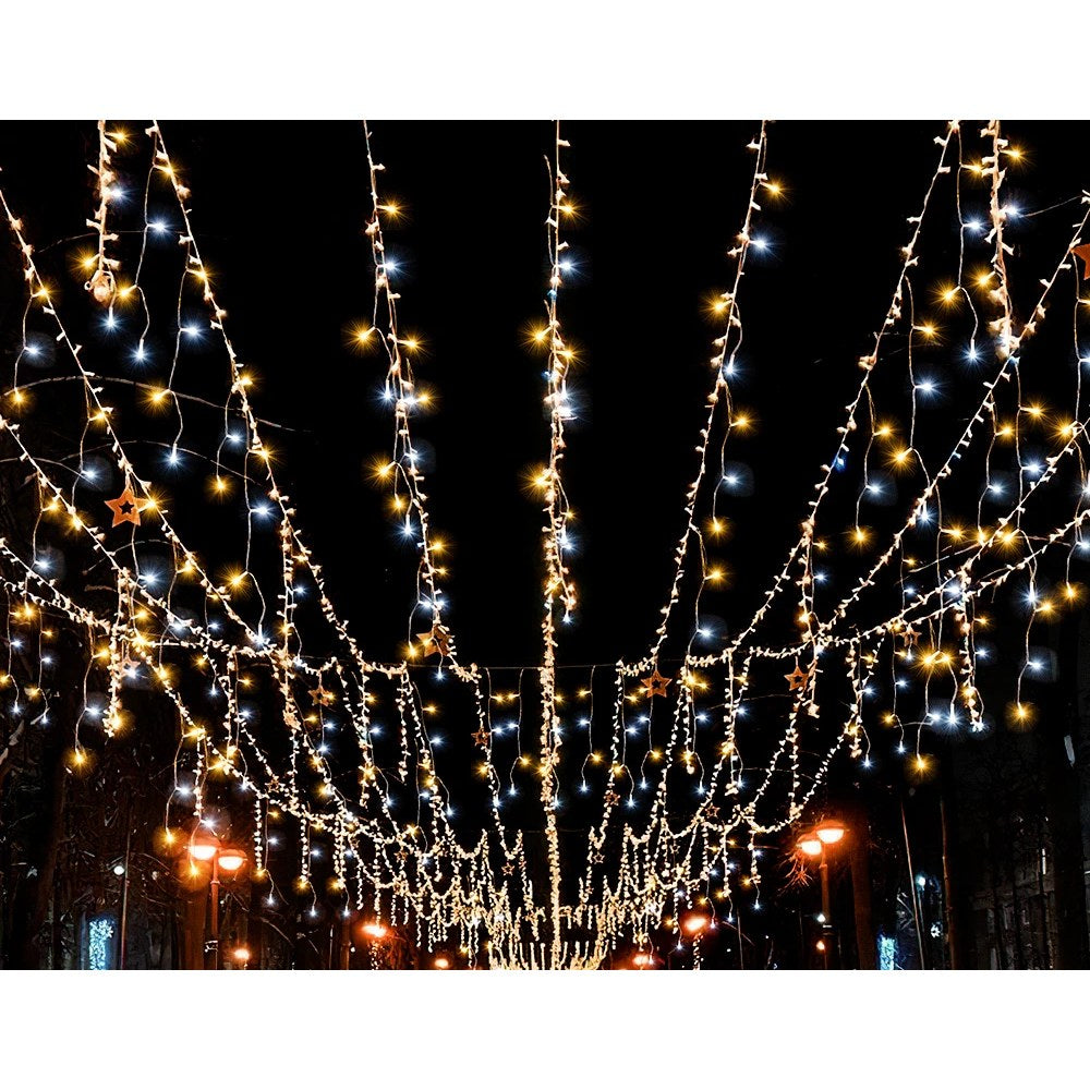Guirlande stalactites LED d'extérieur avec télécommande
